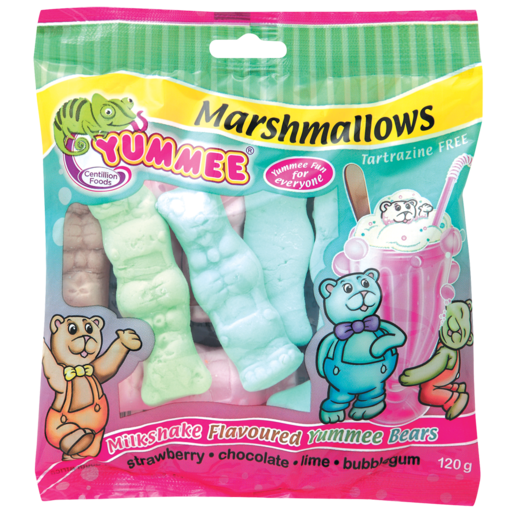 Yummee Bears Marshmallows, 120g