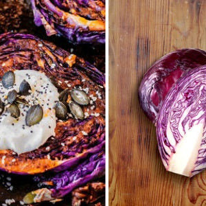 Chakalaka Roasted Red Cabbage Steaks