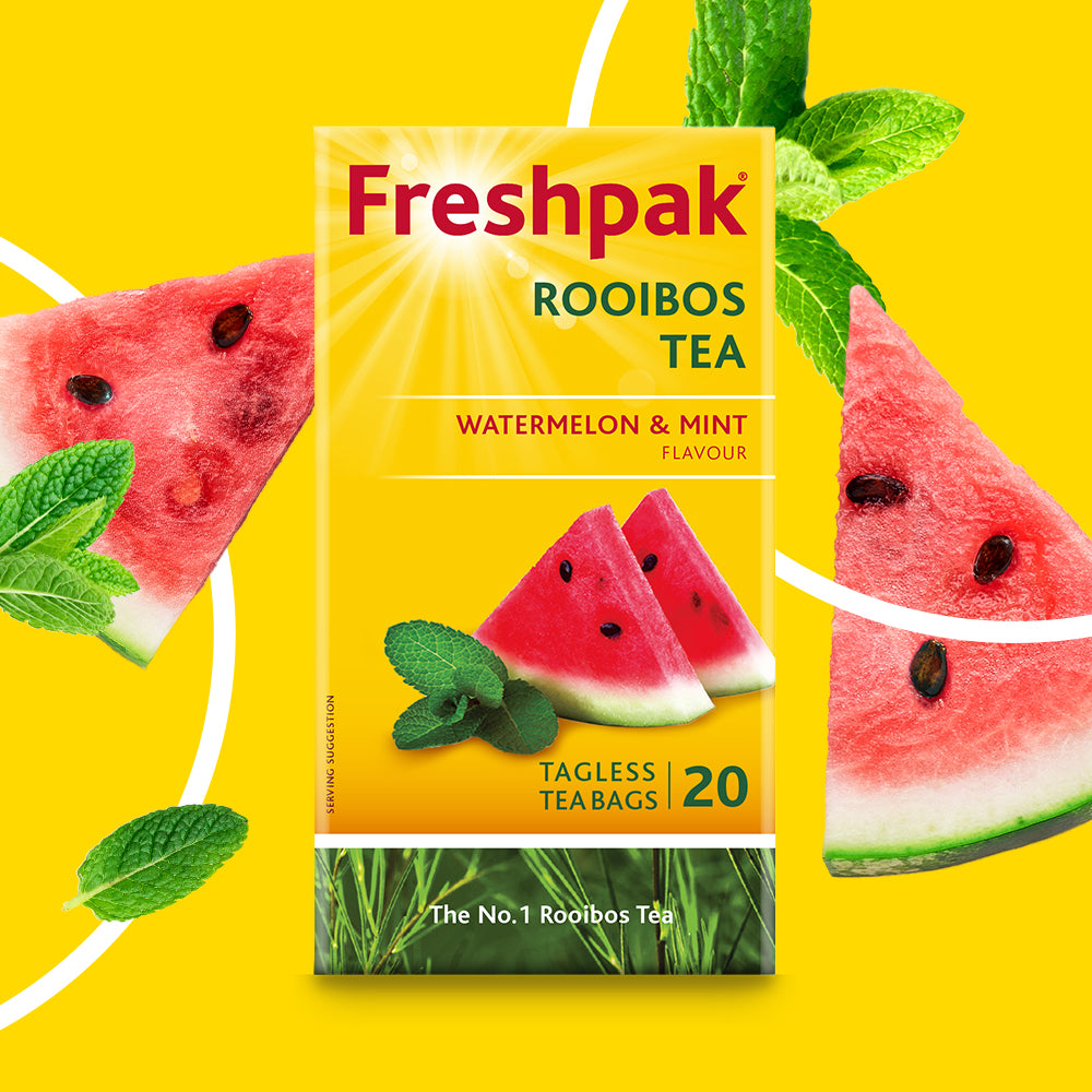 Freshpak Rooibos Tea Watermelon Mint, 20 bags — Aubergine Foods