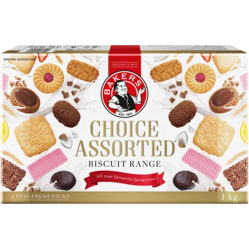 Bakers Choice Assorted Range Biscuits 1kg