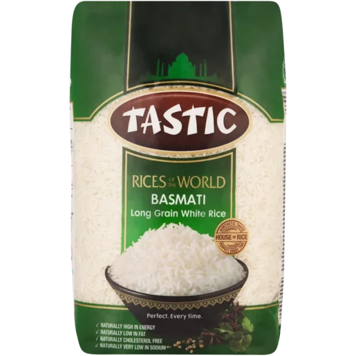 Tastic Rices of the World Long Grain White Basmati Rice 1kg — Aubergine ...