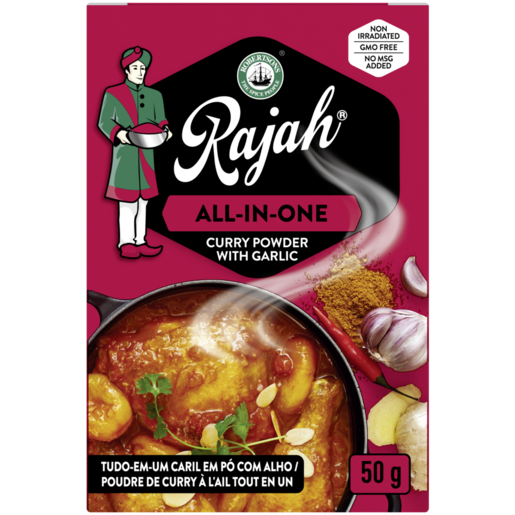 Robertson's Rajah All-In-One Curry Powder with Garlic, 100g