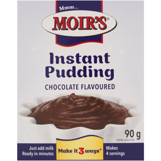Instant Pudding Spar Moirs Instant Chocolate Flavour Pudding, 90g — Aubergine Foods