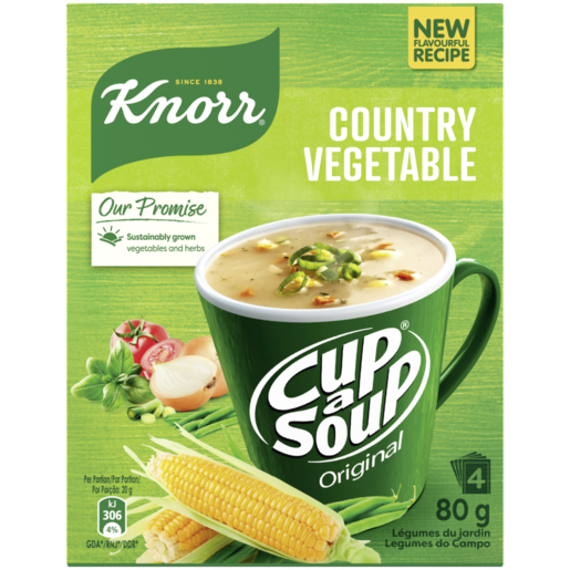 Knorr Cup-a-Soup Country Vegetable Instant Soup, 80g