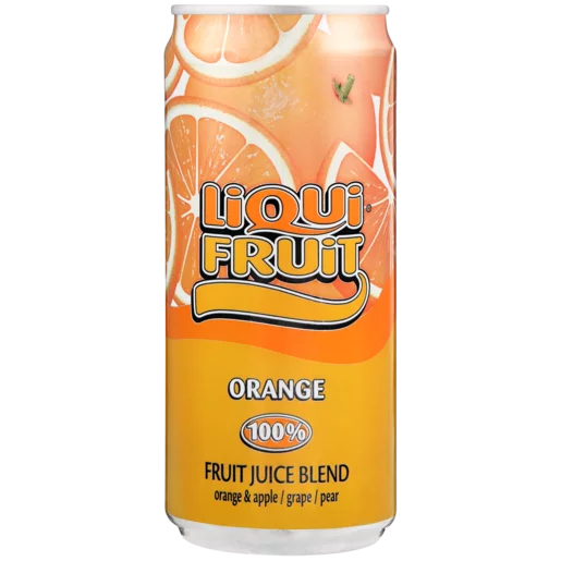 Liqui Fruit 100% Fruit Blend Orange Flavored Juice Can 300ml