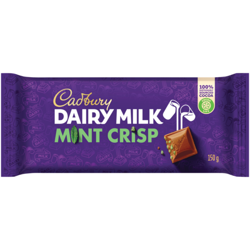 Cadbury Dairy Milk Mint Crisp, 150g