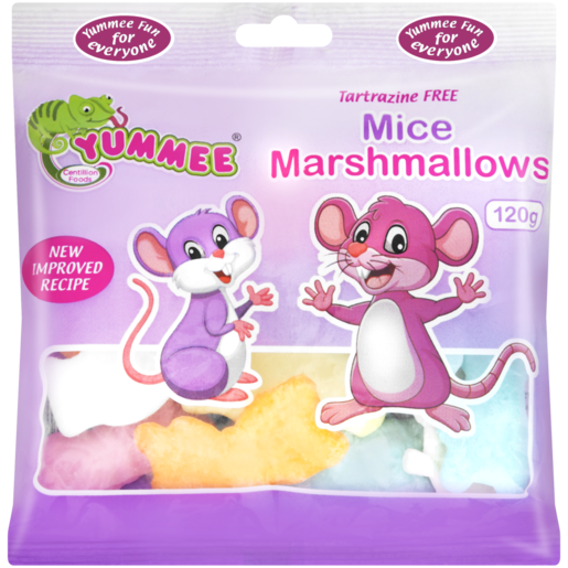 Yummee Marshmallow Mice 120g