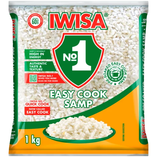 Iwisa No 1 Parboiled Quick Cook Samp 1kg Aubergine Foods iwisa-no-1-parboiled-quick-cook-samp-1kg-aubergine-foods