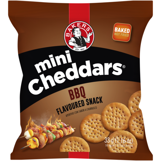 Bakers Mini Cheddars BBQ Flavour, 33g