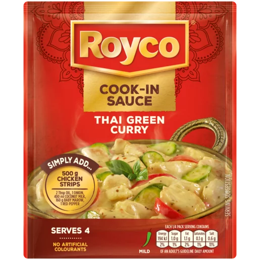 Royco Thai Green Curry Cook-In Sauce, 50g