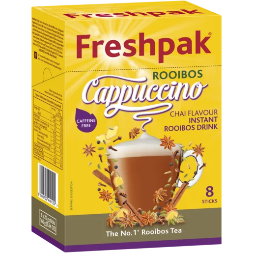 Freshpak Cappuccino Chai Flavoured Instant Rooibos Drink 8 x 20g