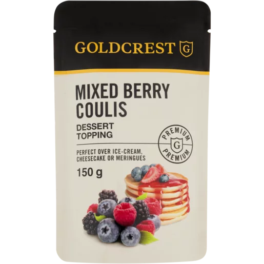 Goldcrest Mixed Berry Coulis Dessert Topping Pouch 150g