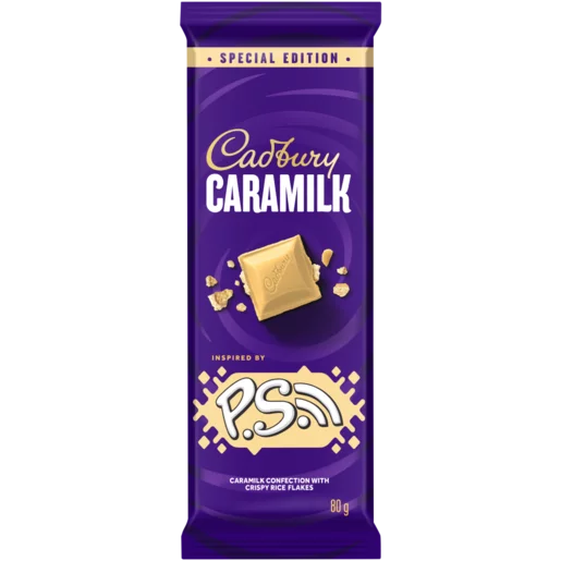 Cadbury Caramilk Ps Chocolate Slab 80g — Aubergine Foods 