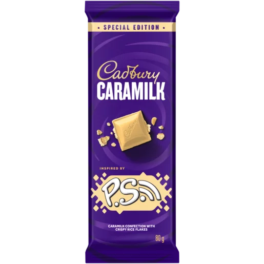Cadbury Caramilk P.S. Chocolate Slab, 80g