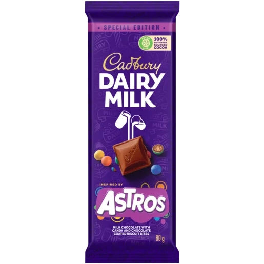 Cadbury Dairy Milk Astros Chocolate Slab, 80g