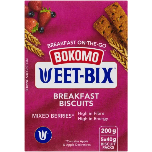 Bokomo Weet-Bix Mixed Berries Breakfast Biscuits 200g