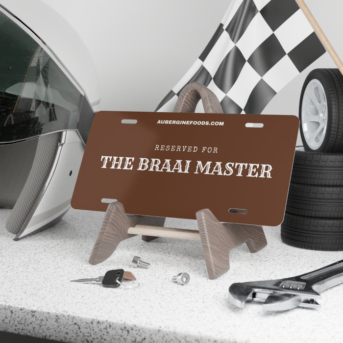 The Braai Master Vanity Plate