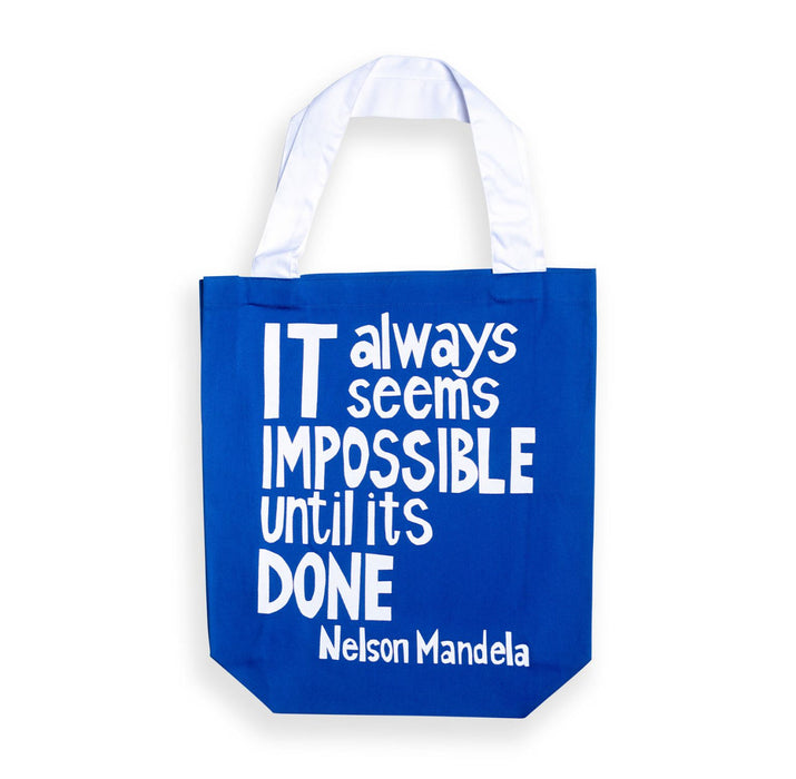 "Impossible Till Done" Nelson Mandela Tote