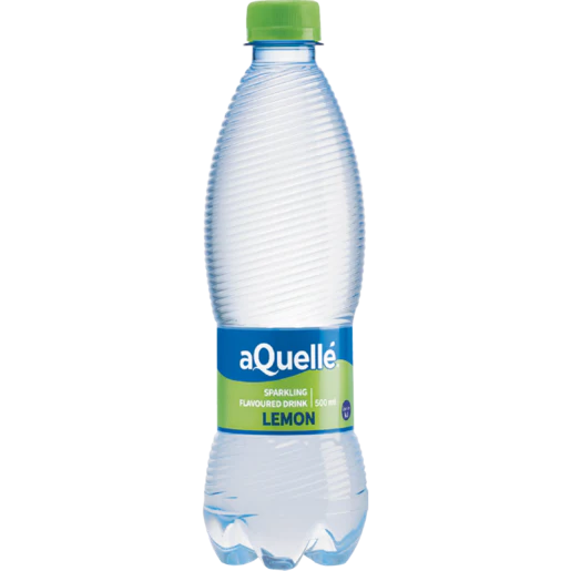 Aquelle Lemon Flavoured Sparkling Water 500ml