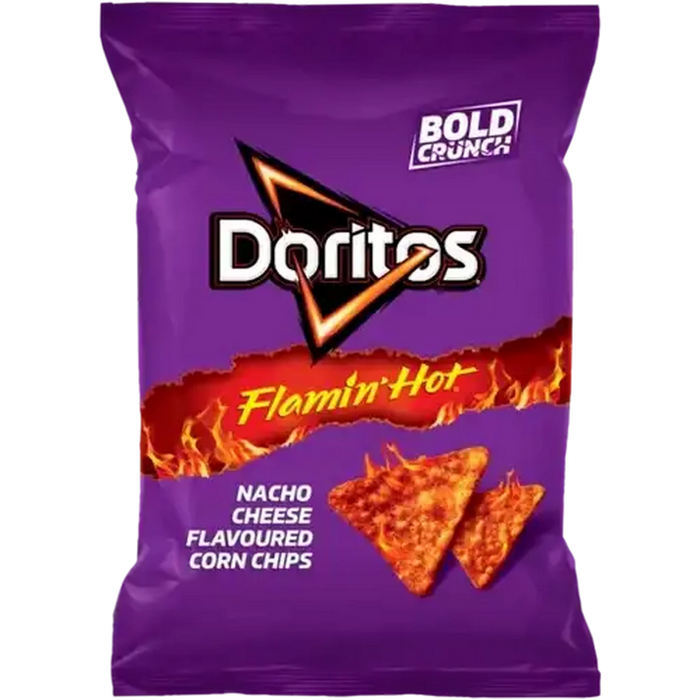 Doritos Flamin' Hot Nacho Cheese Flavoured Corn Chips 145g