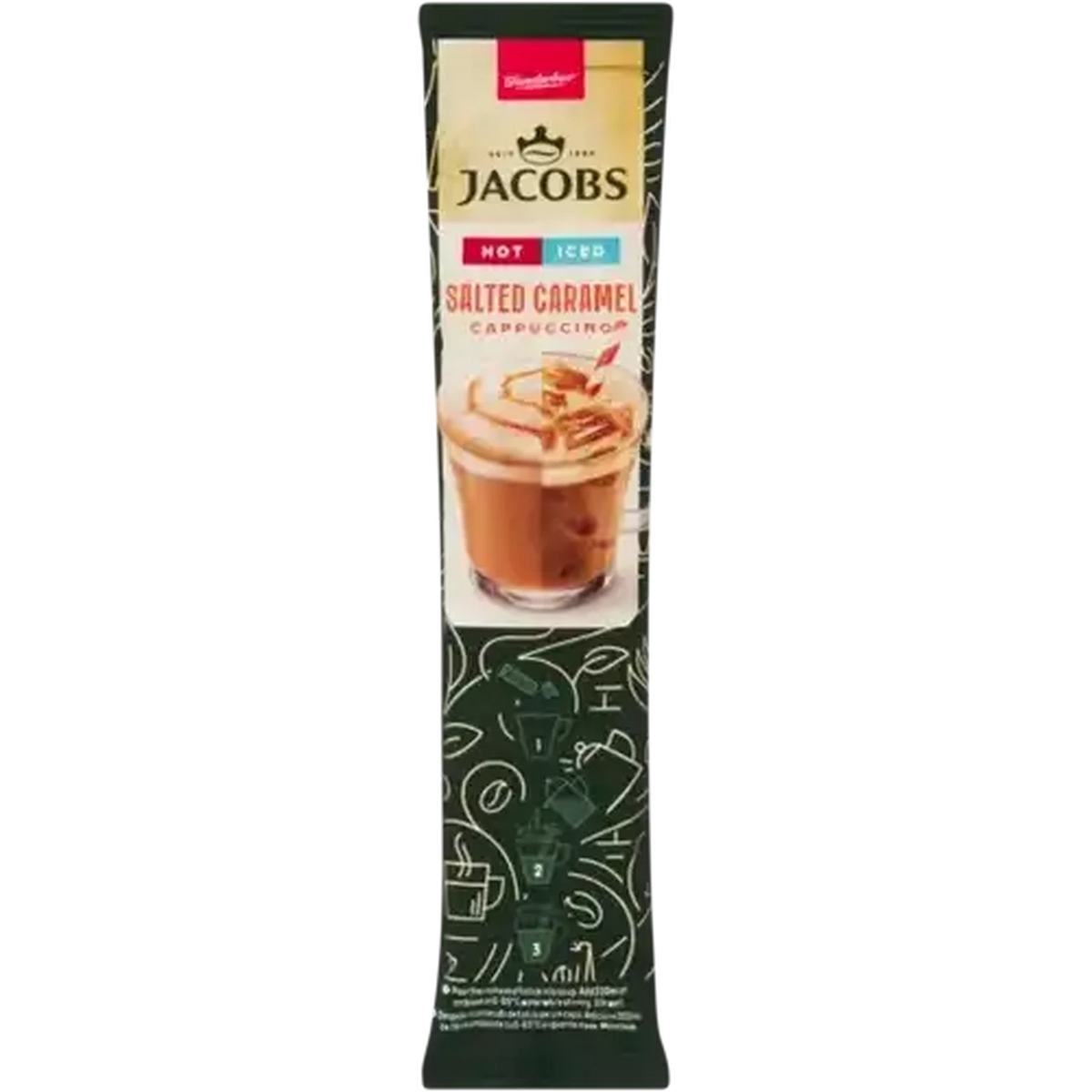 Jacobs Salted Caramel Instant Cappuccino 20.3g — Aubergine Foods