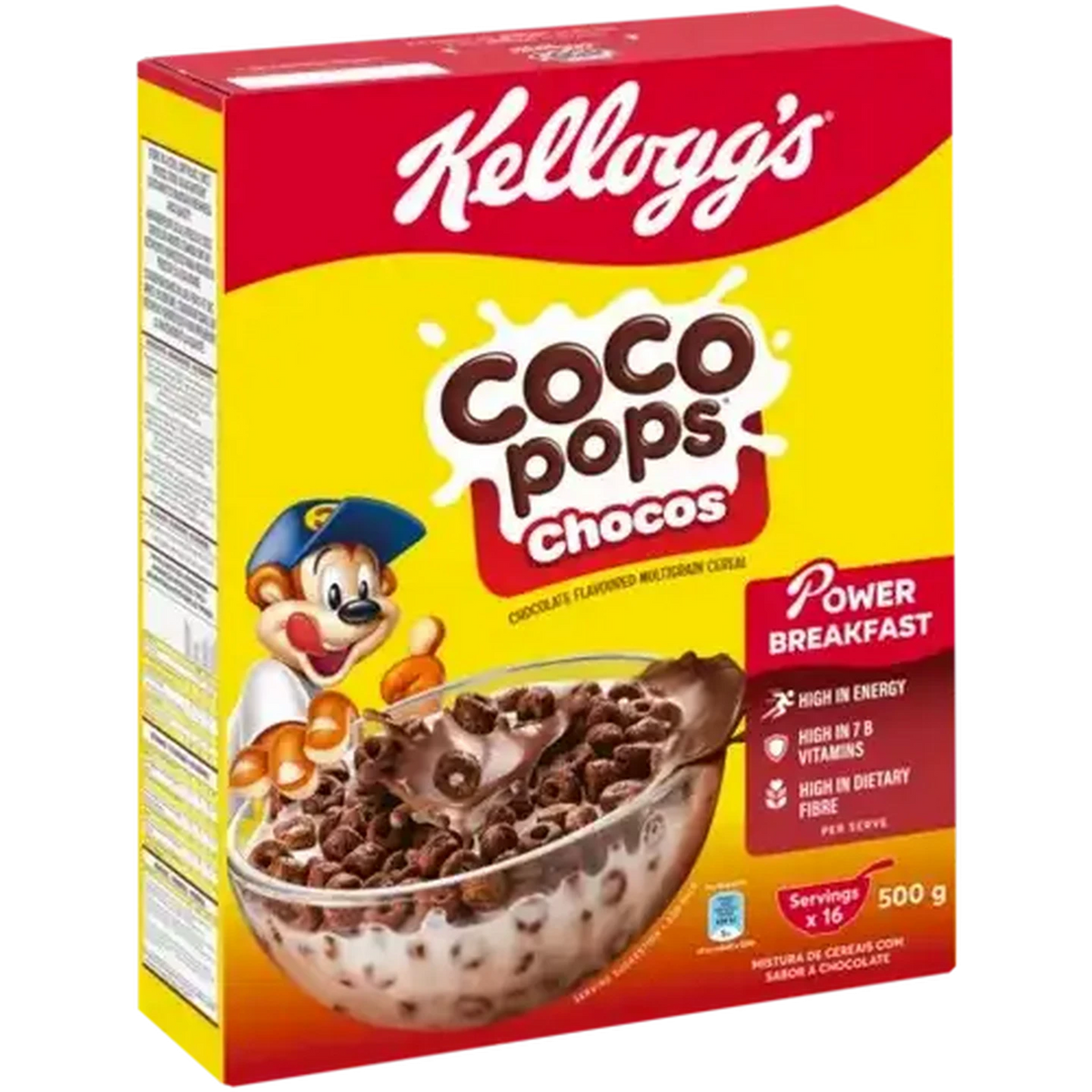 Kellogg's Coco Pops Chocos Multigrain Cereal 500g — Aubergine Foods