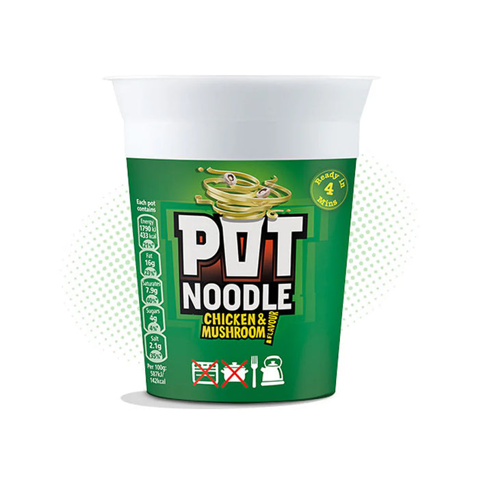 Pot Noodle Chicken & Mushroom Instant Noodles 90g