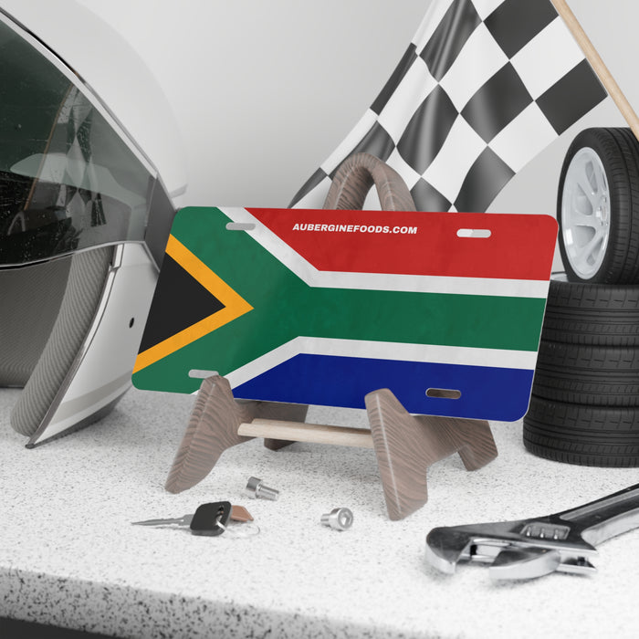 South African Flag Vanity Plate