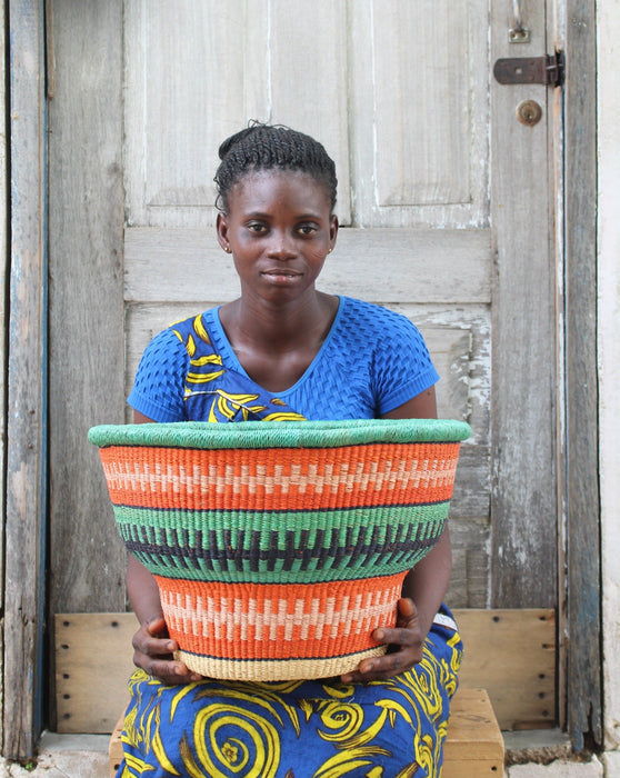 Small Bolga Drum Basket