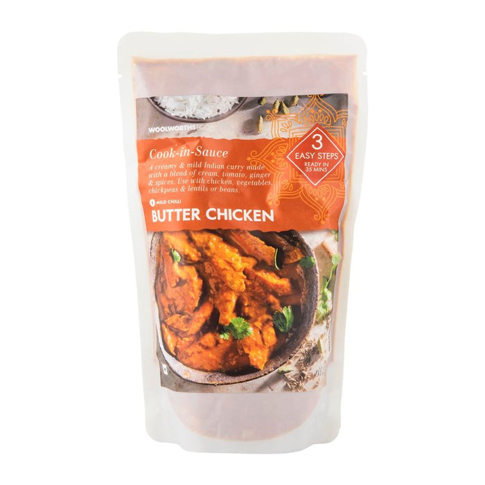 Woolworths Butter Chicken Cook-in-Sauce 400 g