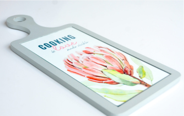 Cooking Is Love Made Visible Glass Cutting Board
