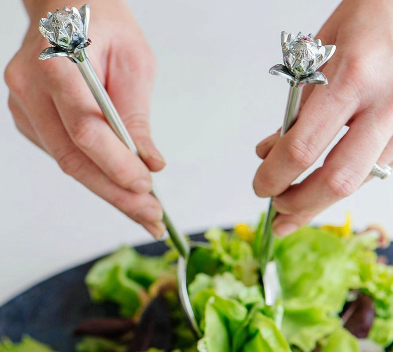 Protea Salad Spoon Set