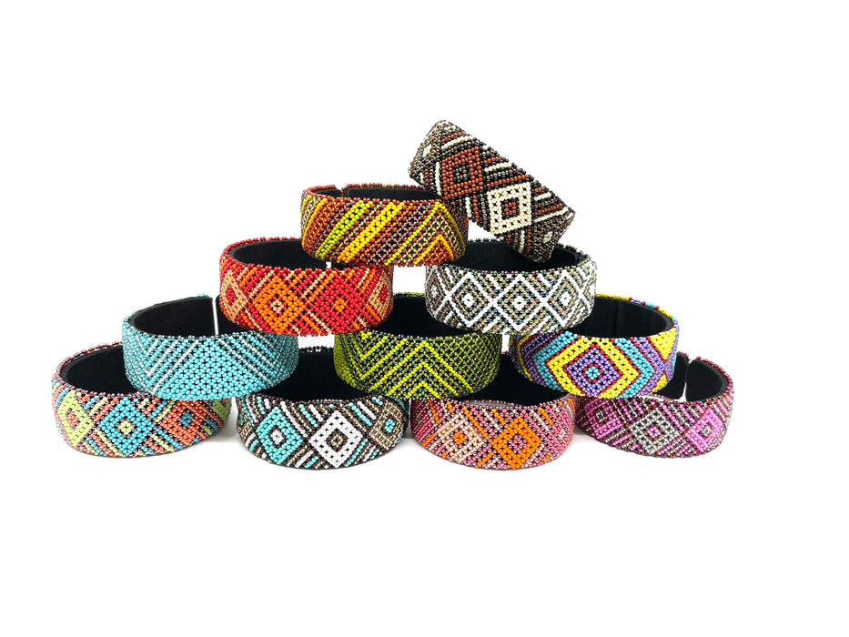 Zulu Design Beaded Bangles