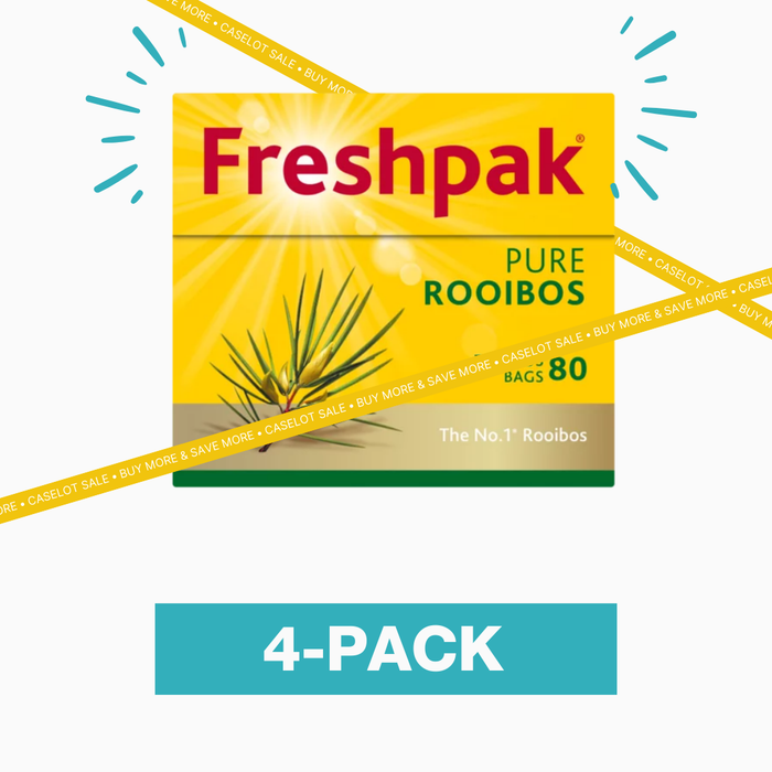 CASELOT: Freshpak Pure Rooibos Teabags 80 Pack x 4