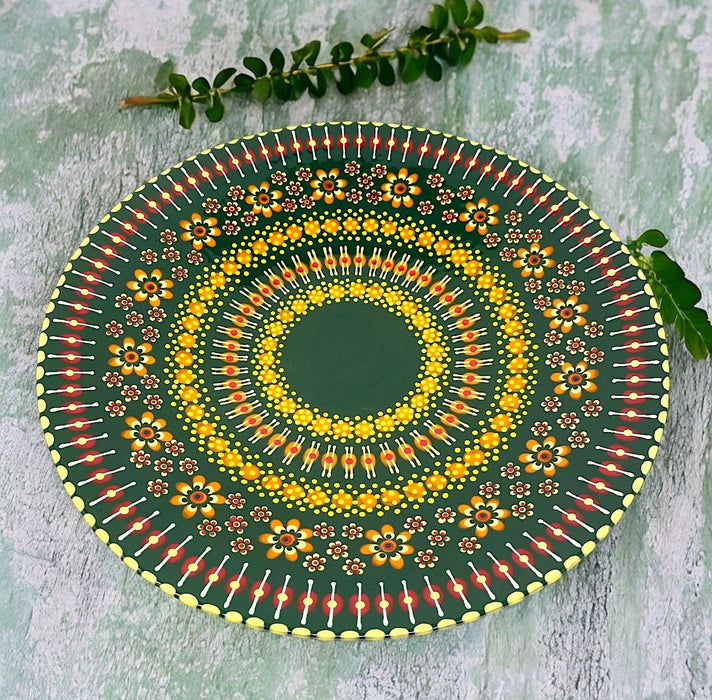 Potters Large Open Vibrant Green Bowl