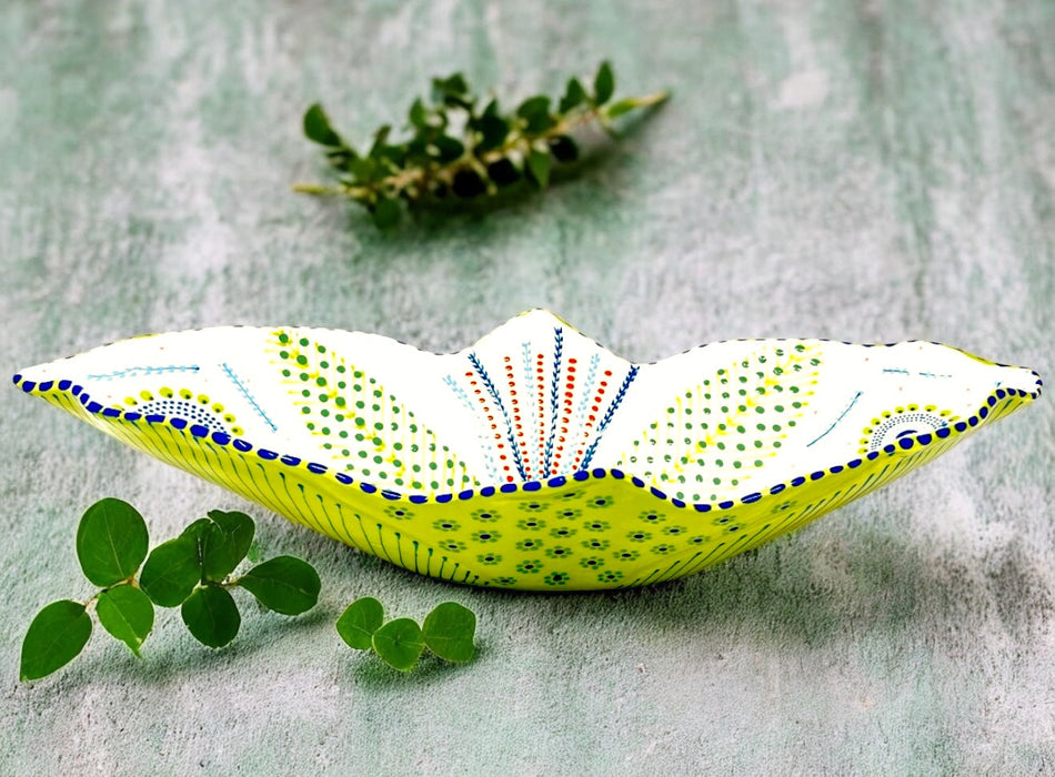 Potters Lime Green Lily Boat