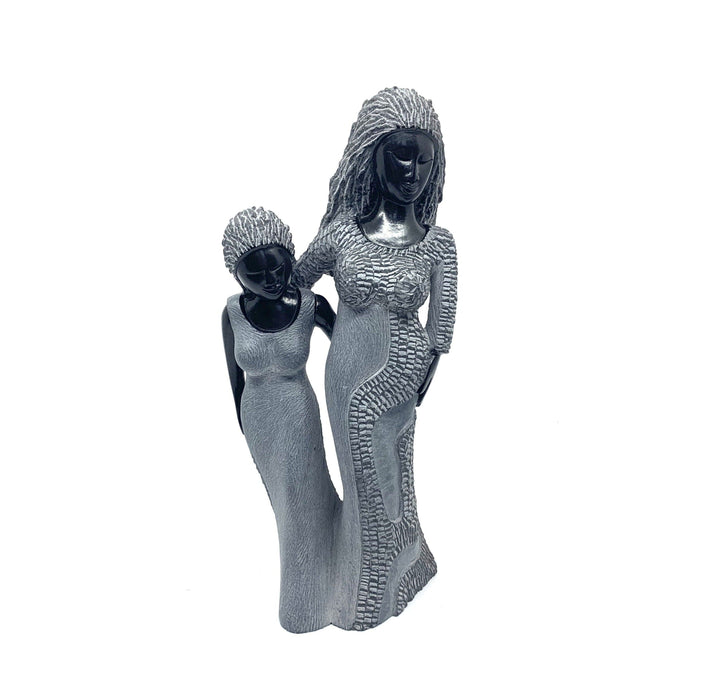 Two Lady Shona Stone Sculpture