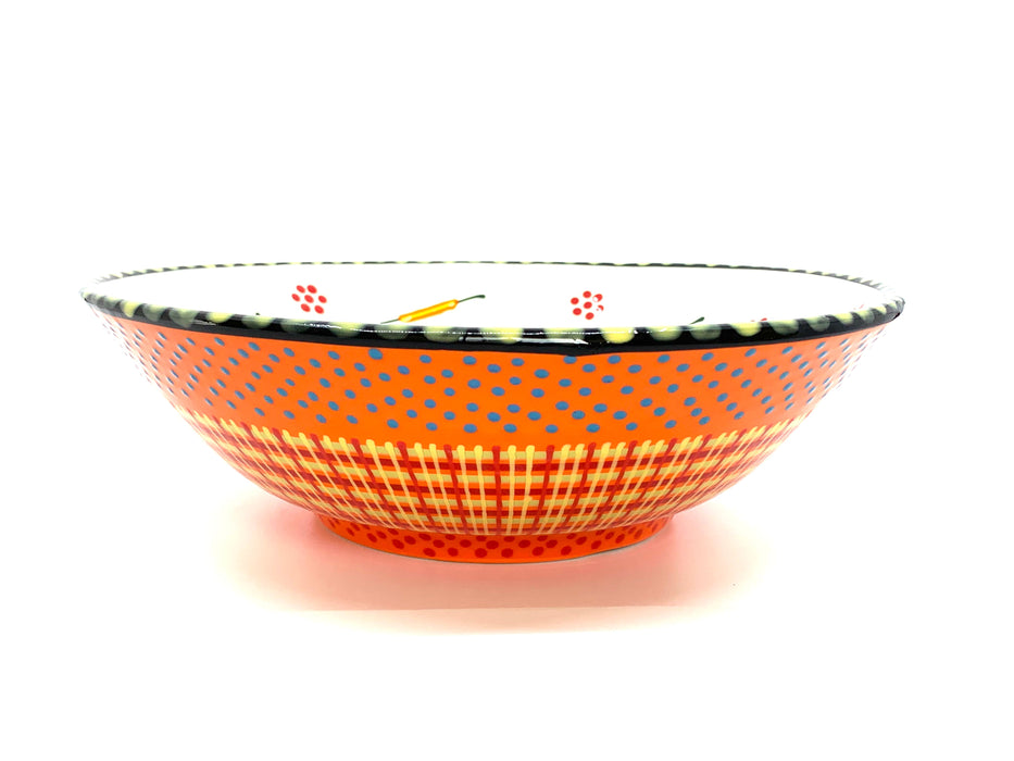 Potters Hand Painted Medium Serving Bowl