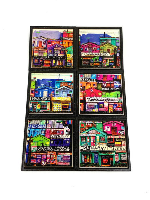 Cape Town Township Coasters (Set of 4)