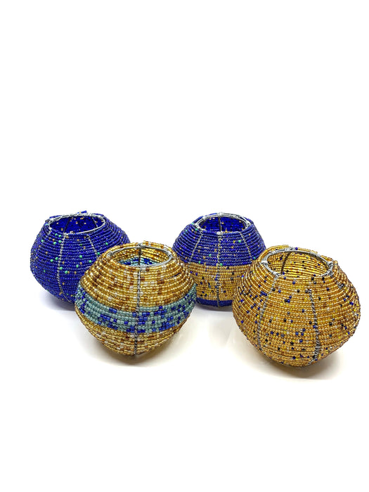 Beaded Tea Light Holders