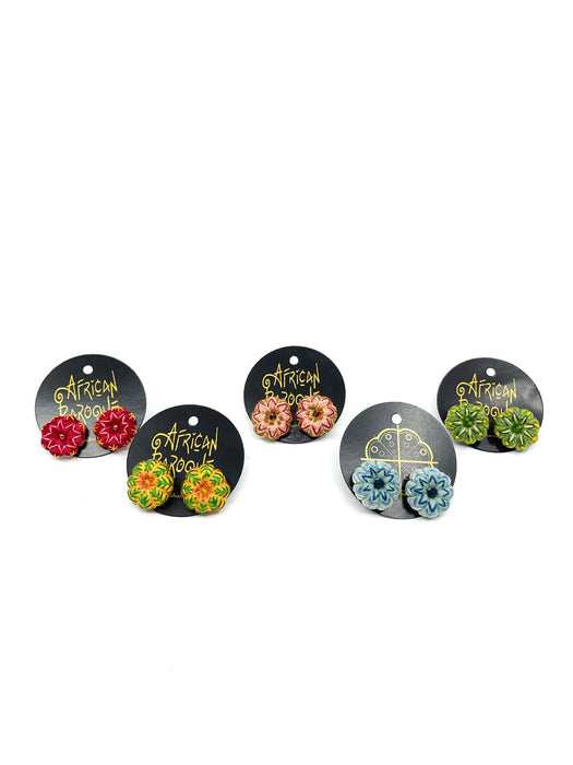 Fynbos Fabric Stud Earrings