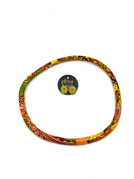Shweshwe Fabric Solo Necklace