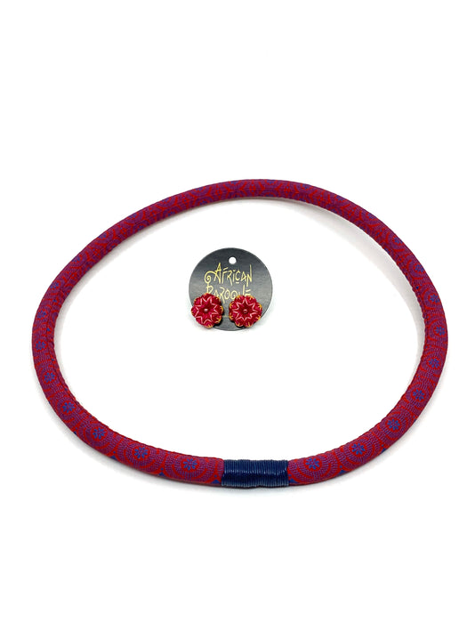 Shweshwe Fabric Solo Necklace