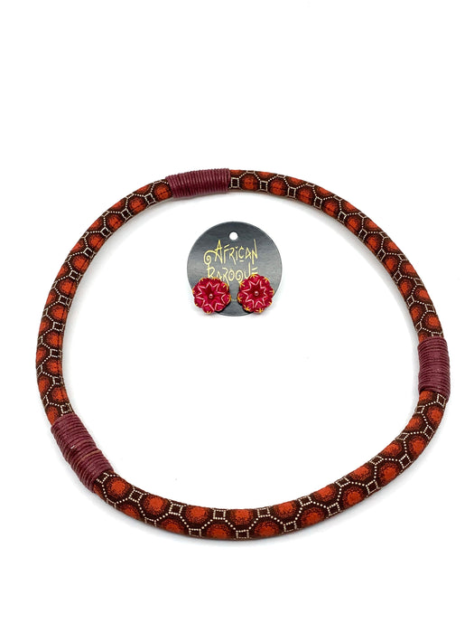 Shweshwe Fabric Solo Necklace