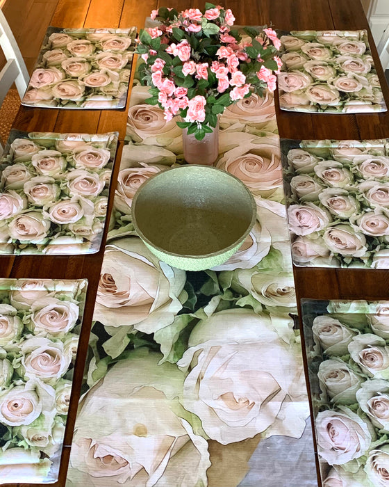 Vintage Rose Table Runner