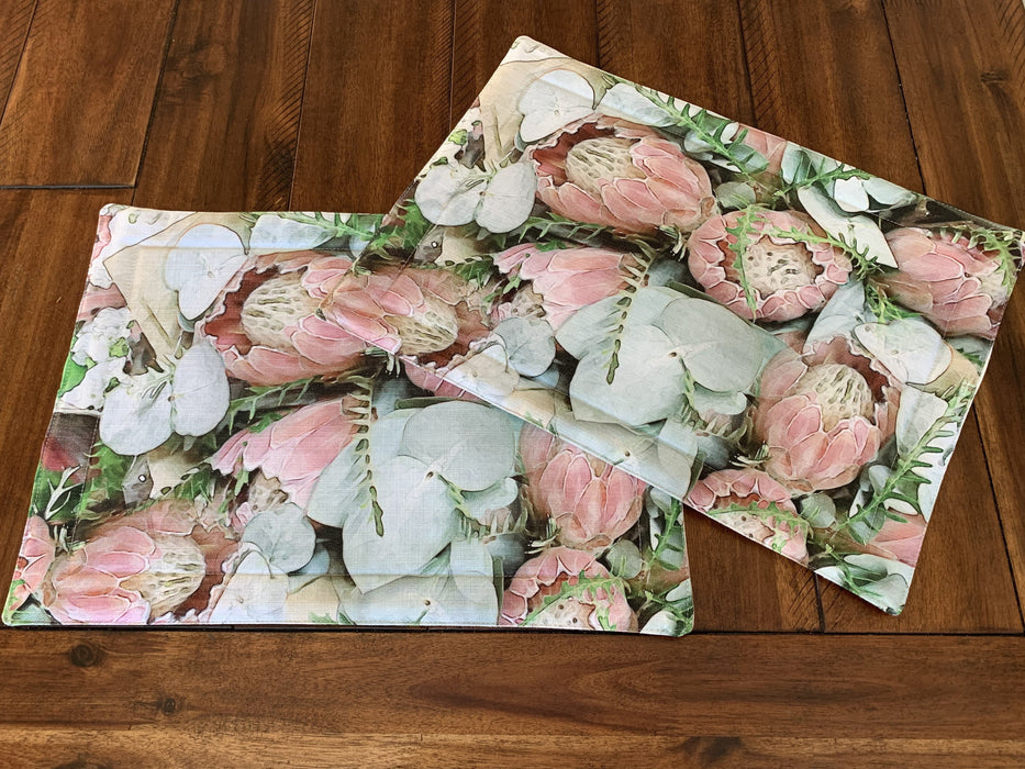 Pink Protea Placemat Set