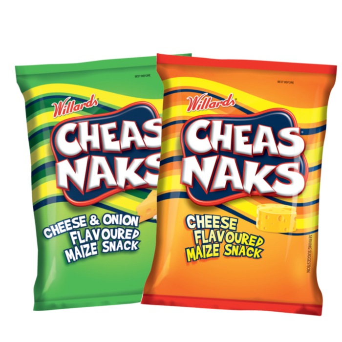 Willards Cheas Naks Maize Snack Duo!, 2x135g