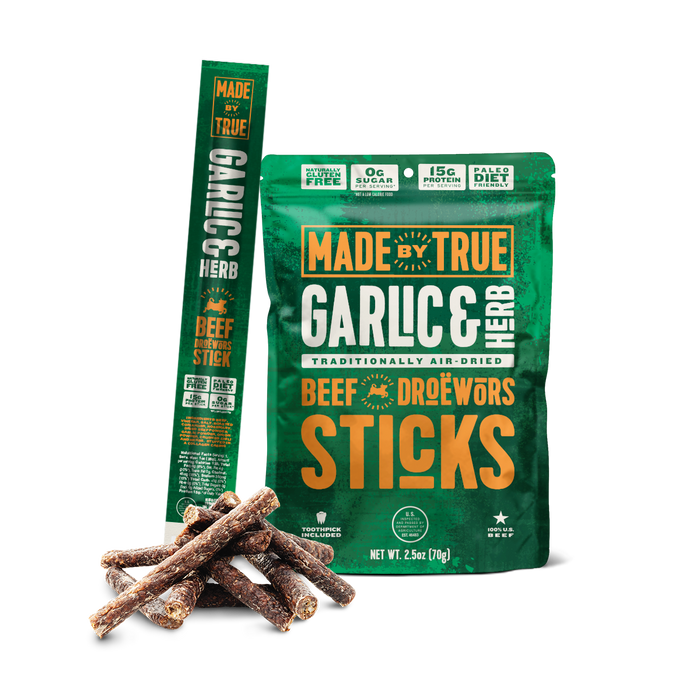 Made by True Garlic & Herb Droëwors