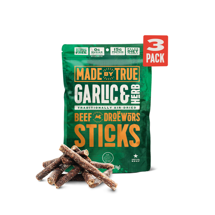 Made by True Garlic & Herb Droëwors