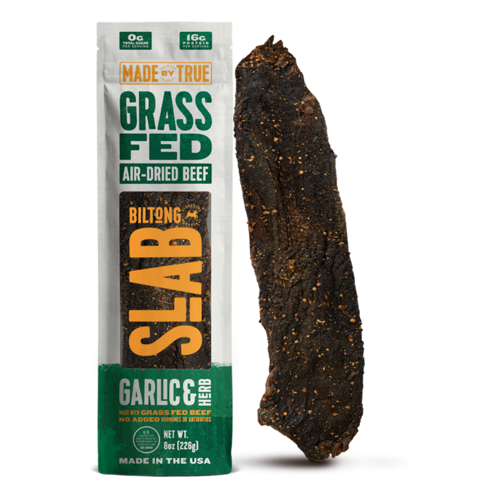 Made by True Biltong Garic & Herb Slab (8oz)